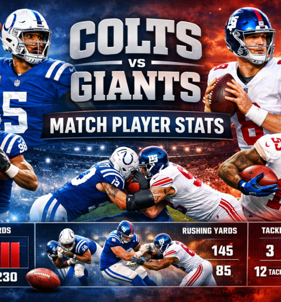 Colts vs New York Giants Match Player Stats | Full Game Breakdown